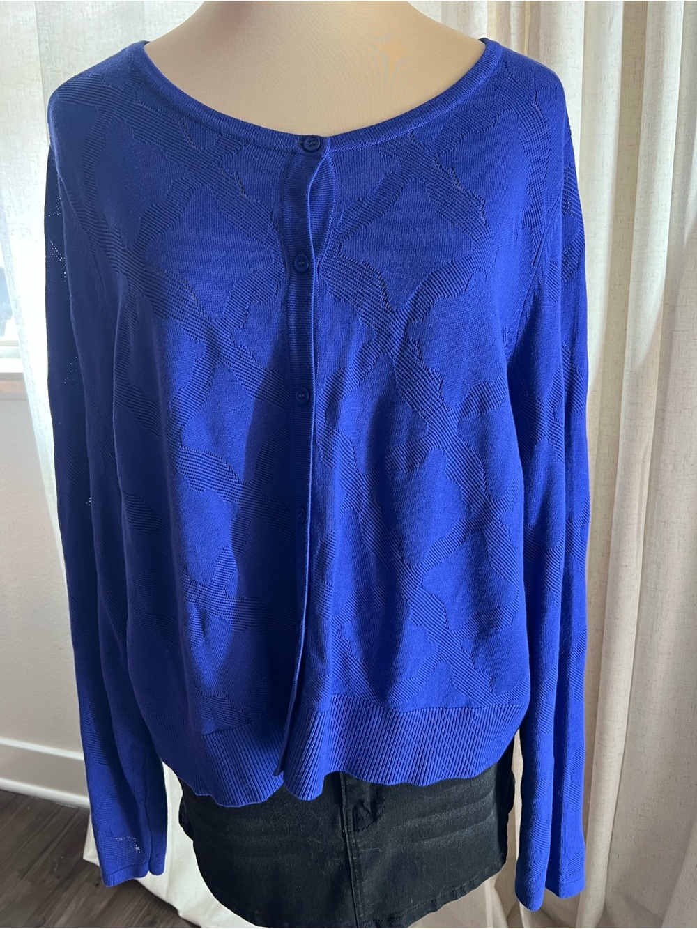 Jason Wu Royal blue cardigan